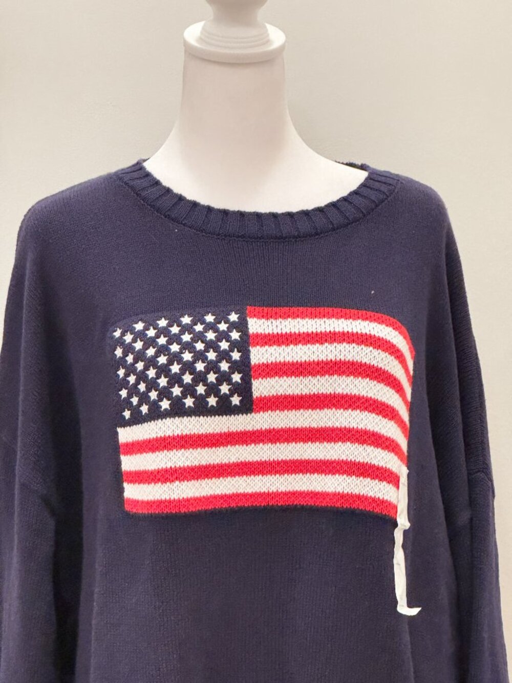 Wild Fable American Flag Knit Pullover Sweater Size XL NWOT - Picture 6 of 16